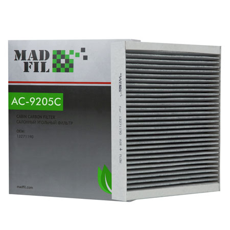Madfil, фильтр салонный, AC-9205С/LAC-1515C/13271190 угольный CHEVROLET , Китай
