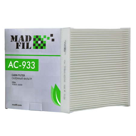 Madfil, фильтр салонный, АС-933, ф/с, Madfil