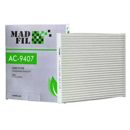Madfil, фильтр салонный, AC-9407/971332-Е260, Hyundai. Китай