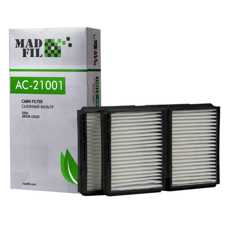 Madfil, фильтр салонный, AC-21001/LAC-150, Китай