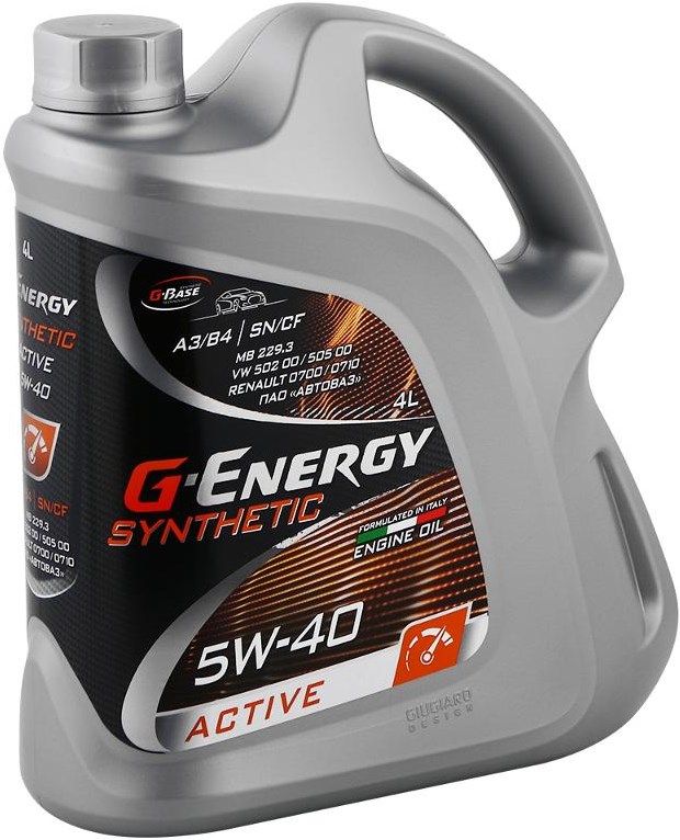 G-Energy 5W-40 Synthetic Active, SN/CF, синтетика, АКЦИЯ 4л+1л, Россия