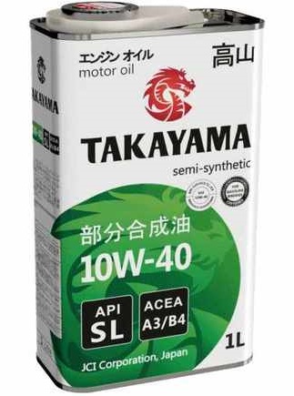 TAKAYAMA, 10w-40 SN, A3/B4, полусинтетика, 1л, Япония