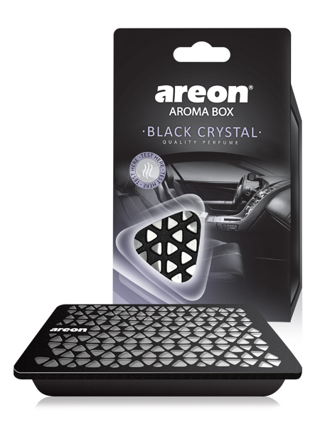 AREON, ароматизатор на дефлектор CAR Box BLISTER Black Crystal, Болгария