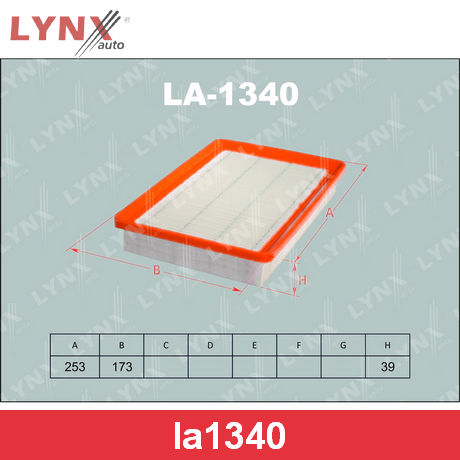 LYNX, фильтр воздушный, LA-1340/FA-006/А9420, Япония