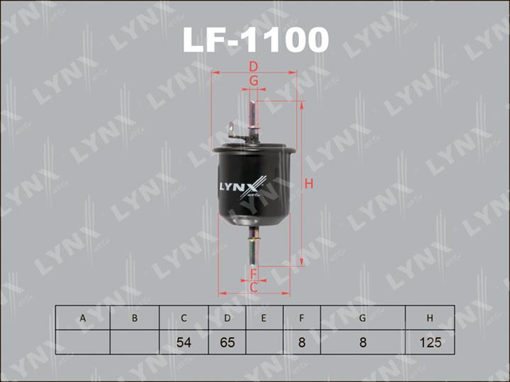 Фильтр топливный, LYNX, LF-1100/FS3208/FF1008, Япония