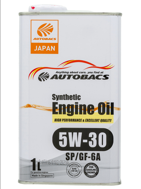 AUTOBACS 5w-30, Engine oil, SP/GF-6A синтетика, 1л , Сингапур