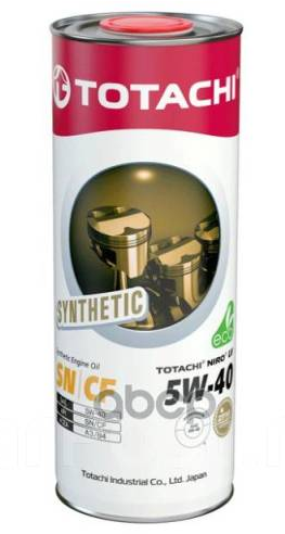 TOTACHI NIRO LV Synthetic SN/CF, 5W-40, SN/CF, синтетика, 1л, Россия