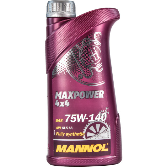 Mannol, 75w-140, Maxpower 4x4 GL-5 LS, трансмиссионное масло, синтетика, 1л, EU