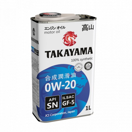 TAKAYAMA, 0w-20 SN ILSAC GF-6А, моторное масло, синтетика, 1л, Япония
