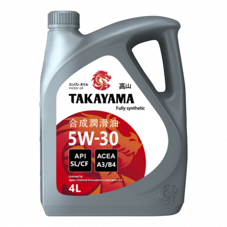 TAKAYAMA, 5w-30 SL/СF, синтетика, 4л, пластик Япония