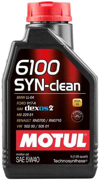 МOTUL 6100 Syn-clean, 5w-40, 1л, Франция