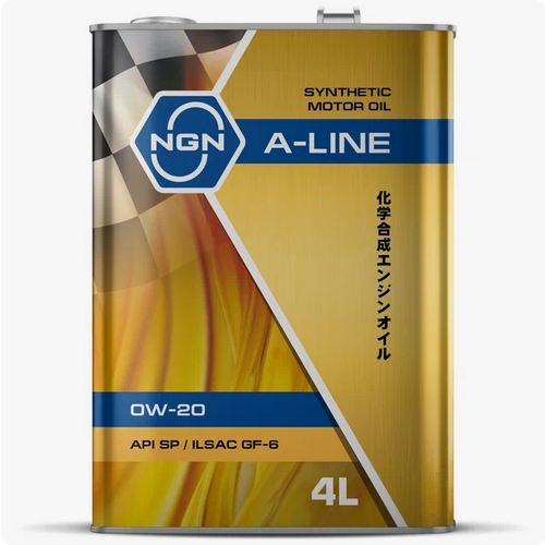NGN, 0W-20 A-LINE РАО SP/GF-6, моторное масло, синтетика, 4л, Нидерланды