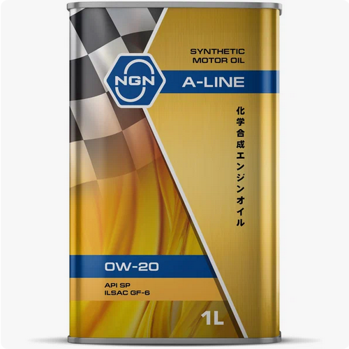 NGN, 0W-20 A-LINE SP/GF-6, моторное масло, синтетика, 1л, Нидерланды