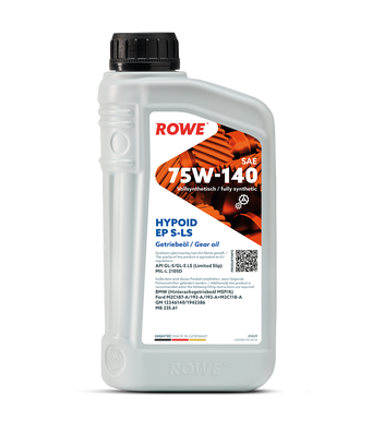 ROWE 75w-140 Hightec Hypoid ED S-LS GL-5, синт, 1л,