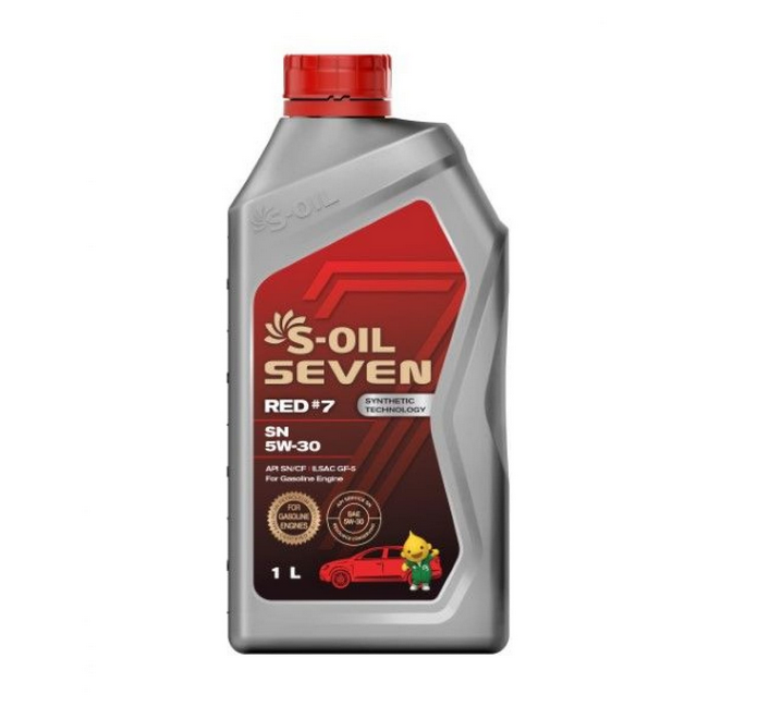 S-OIL7 5W-30 RED #7, SN,синтетика, 1л,