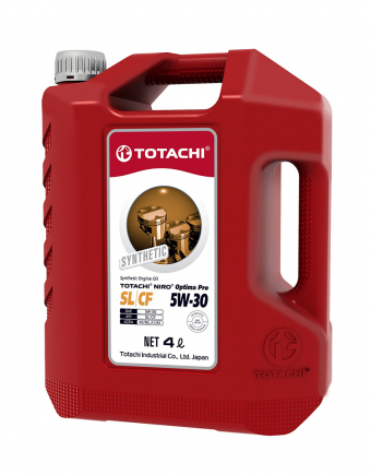 Totachi 5W-30, NIRO Optima PRO SL/CF синтетика, 4л