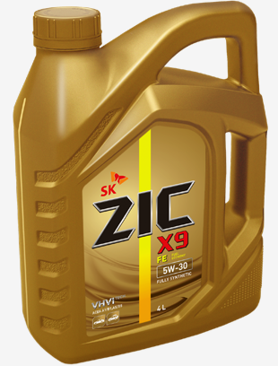 ZIC Х9 FE, 5W30, A5/B5, моторное масло, синтетика,4 л, Корея