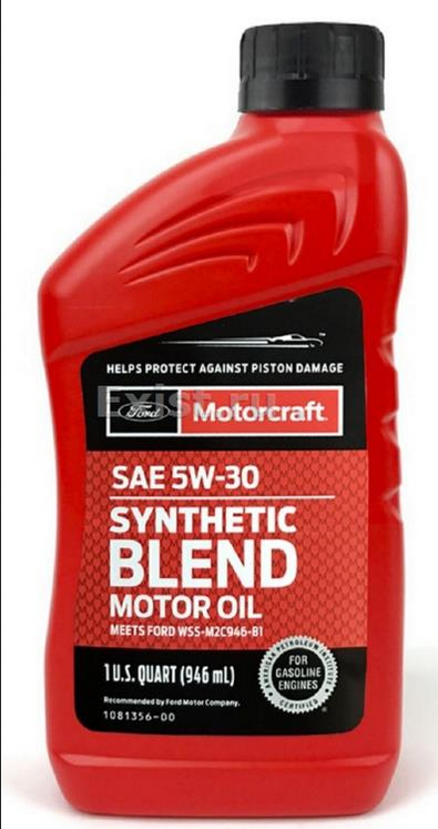 Ford 5W30 MOTORCRAFT Syntetic Blend 0,946л, USA