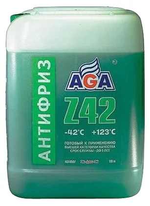 AGA Зеленый антифриз G12++, (-42) 10кг,