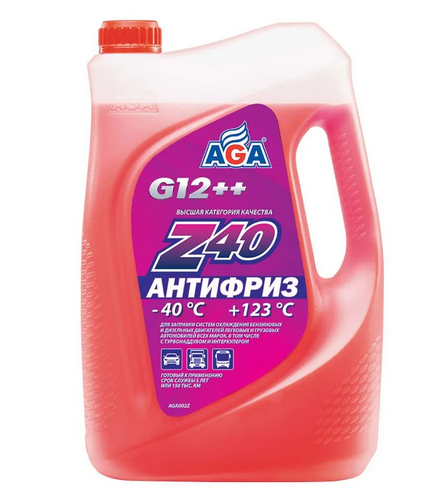 AGA Красный антифриз G12++, (-40) 5кг,