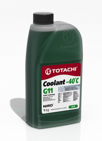 Totachi, Niro Coolant G11, Зеленый антифриз , -40С, 1л,