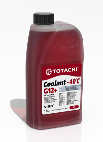 Totachi, Niro Coolant G12+, Красный антифриз , -40С, 1л,