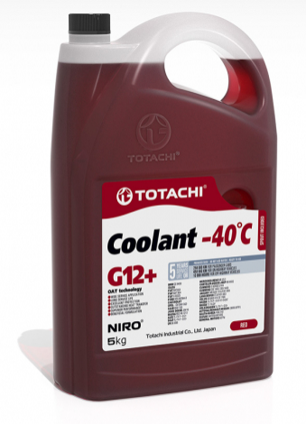 Totachi, Niro Coolant G12+, Красный антифриз , -40С, 5л,