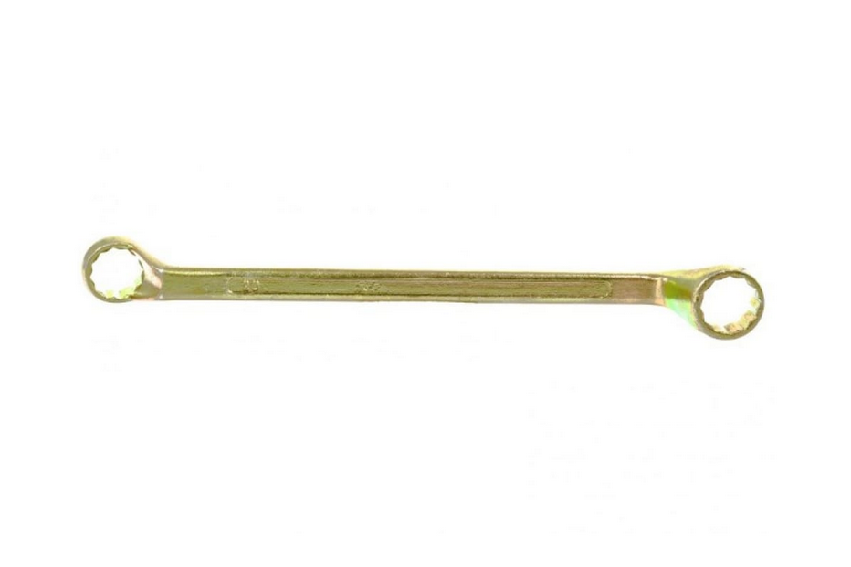 Ключ накидной коленчатый, 20*22 мм, жёлтый цинк, Сибртех