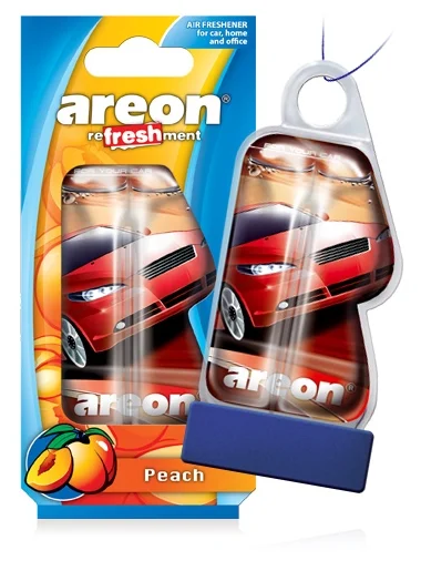 Ароматизатор гелевый , AREON, REFRESHMENT LIQUID Персик, Болгария