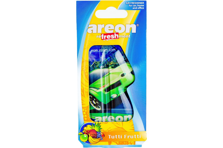 Ароматизатор гелевый , AREON, REFRESHMENT LIQUID Тутти фрути, Болгария