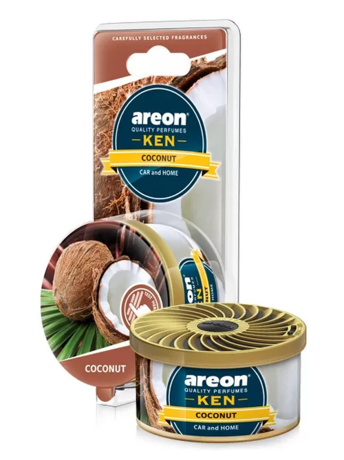 AREON, ароматизатор на панель KEN BLISTER, кокос 35г, Болгария