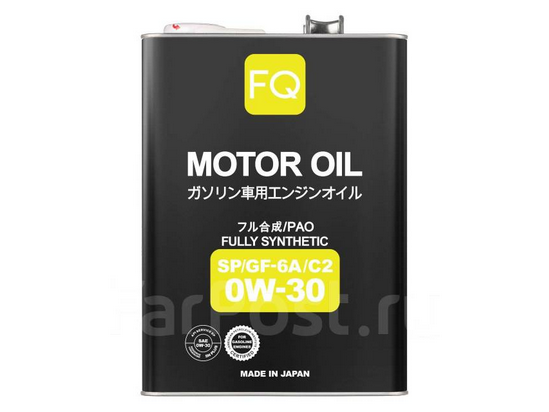 Fujito 0w-30 SP/GF-6A/C2 (PAO), моторное масло, синтетика, 4л, Япония