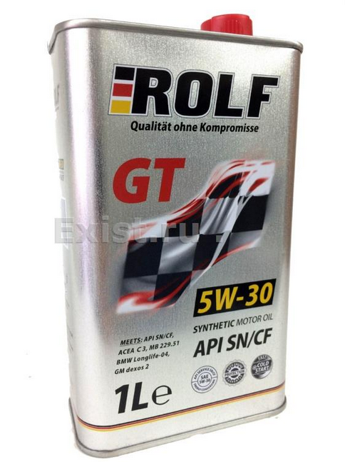 ROLF 5w30 GT SN/CF синтетика. Ж/Б 1л.