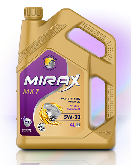 Mirax 5w-30, МХ7, SL/CF А3/В4 синтетика, 4л Россия