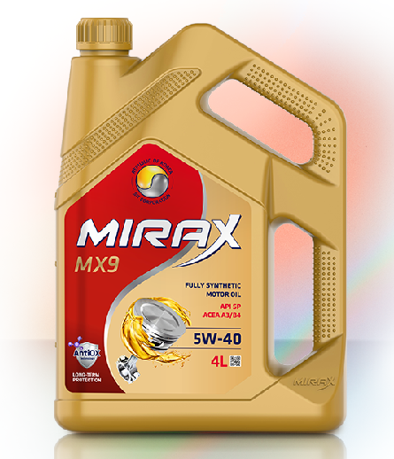 Mirax 5w-40, МХ9, A3/B4 SP синтетика, 4л Россия