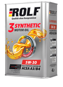 ROLF 5w30 3-Syntetic А3/В4 син. 4+1 л