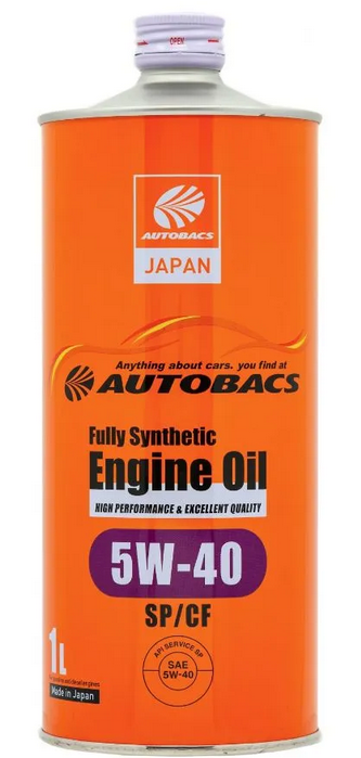 AUTOBACS 5w-40, Engine oil, FS SP/CF синтетика, 1л , Япония