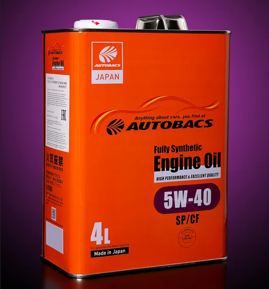 AUTOBACS 5w-40, Engine oil, FS SP/CF синтетика, 4л , Япония