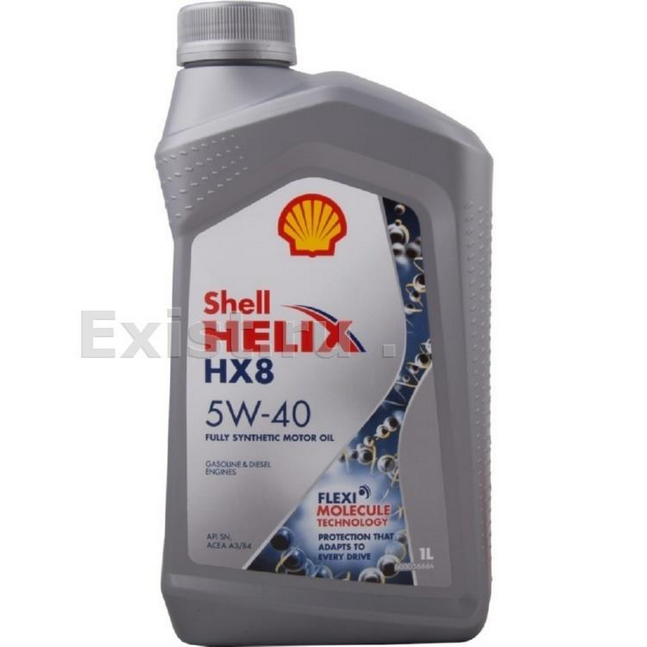 SHELL HELIX HX8, 5w-40, А3/В4, синтетика, 1л, Финляндия
