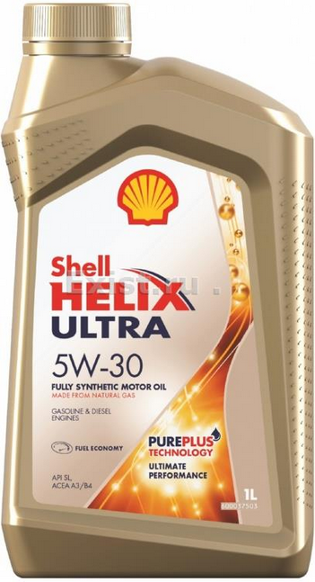 SHELL HELIX Ultra А3/В4, SL, 5w-30, SM/CF, синтетика, 1л, Финляндия