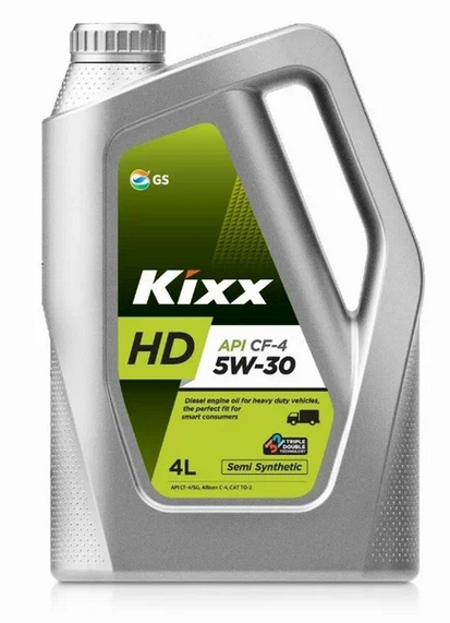 Kixx HD, 5W30, CF-4, DIESEL, (DYNAMIC), полусинтетика, 4л, Корея