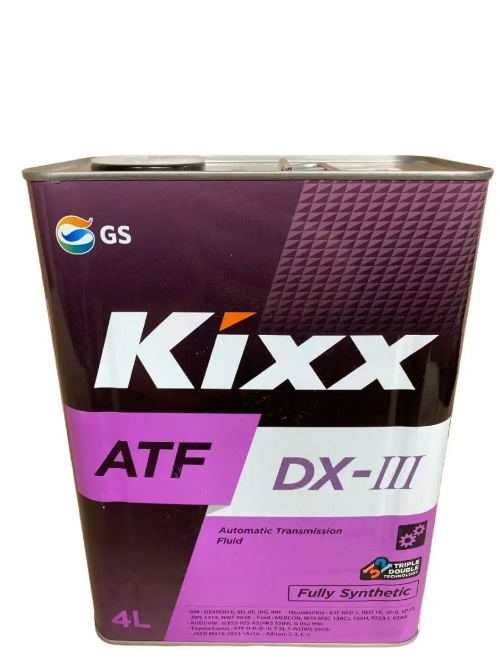 Kixx  Дексрон DIII, трансмиссионное масло, для АКПП, синтетика, 4л, Корея