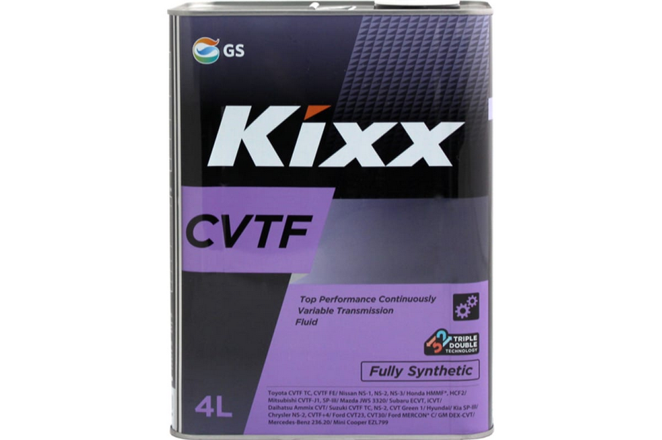 Kixx CVTF , трансмиссионное масло, для вариатора, синтетика, 4л, Корея