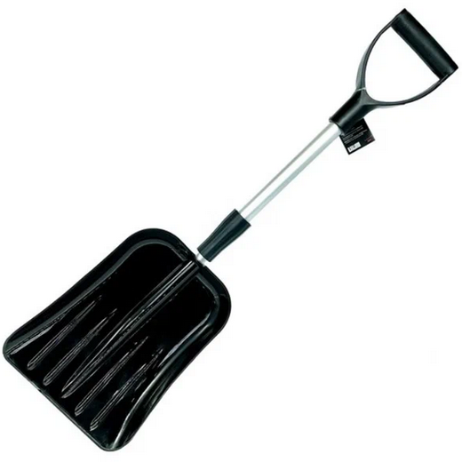 iSky Лопата снегоуборочная с телеск. ручкой, черная 77-100 см iSky