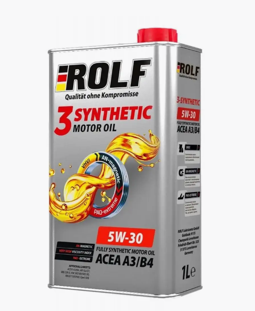 ROLF 5w30 3-Syntetic А3/В4 син. ж/б 1 л