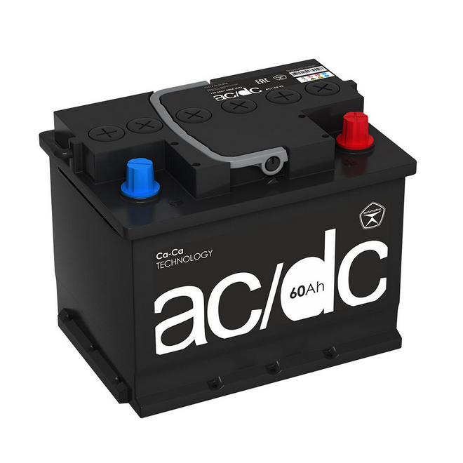 Аккумулятор «AC/DC» 60а/ч, (L2.0 KN) обратная полярность