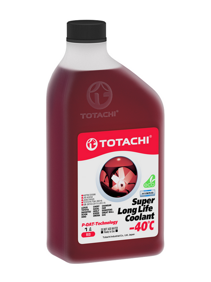 Totachi, Super Long LIFE Coolant Red, Красный антифриз , -40С, 1л,