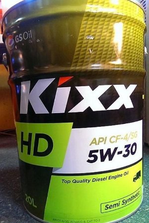 Kixx HD, 5W30, CF-4, DIESEL, (DYNAMIC), полусинтетика, 20л, Корея