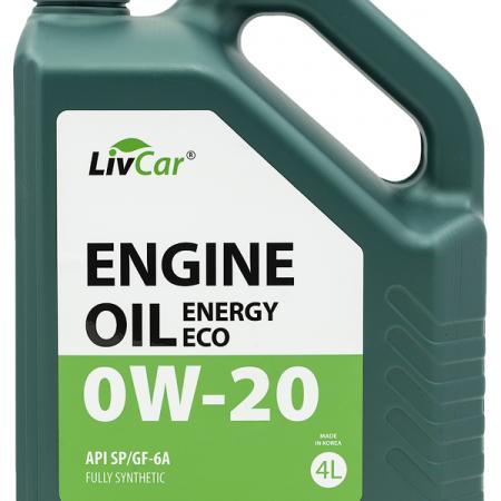 LIVCAR, ENGINE OIL ENERGY ECO 0W20, API SP/GF-6A, синтетика 4л, Корея