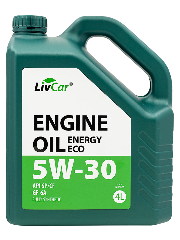 LIVCAR, 5W30, ENGINE OIL ENERGY ECO API SP/CF/GF-6A, синтетика 4л, Корея